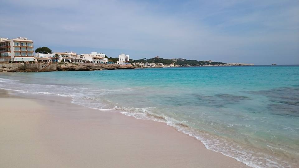 Cala Ratjada, Strand, Son Moll, Blickrichtung Hotels