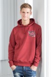 Hooded Sweatshirt Men S / Dark Heather Red Cala Ratjada